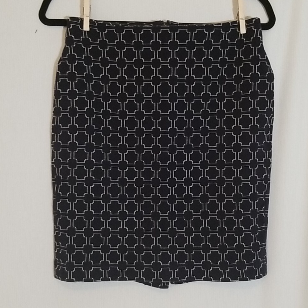 Navy/white skirt by Talbots! Size 2P